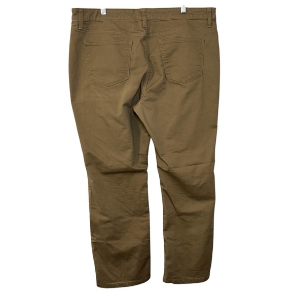 St John’s Bay Straight Leg Dark Tan Jeans Womens 18 Short - Picture 2 of 13